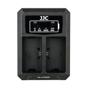 JJC DCH-LPE6 USB Dual Battery Charger (voor Canon LP-E6 en LP-E6N accu)