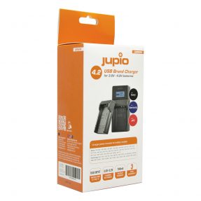 Jupio USB Brand Charger Kit voor JVC/Samsung/Sony 3.6V-4.2V accu’s