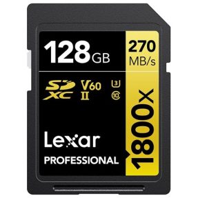 Lexar SDXC 128GB 1800x UHS2 V60 Gold