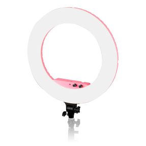 Caruba Round Vlogger LED set PRO 18 inch Roze