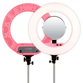 Caruba Round Vlogger LED set PRO 18 inch Roze