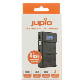 Jupio USB Duo Charger LCD Canon LP-E17